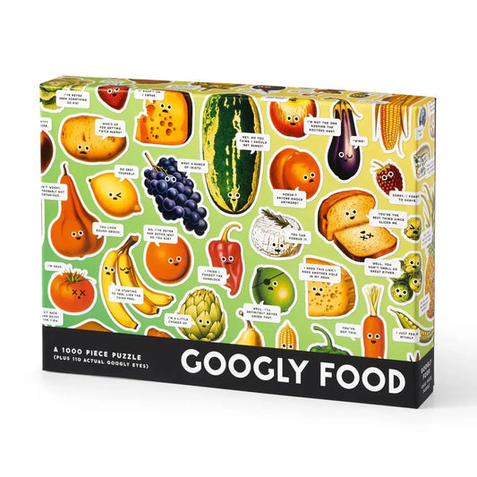 Googly Food 1000 Piece Jigsaw Puzzle (+Googly Eyes) Brass Monkey