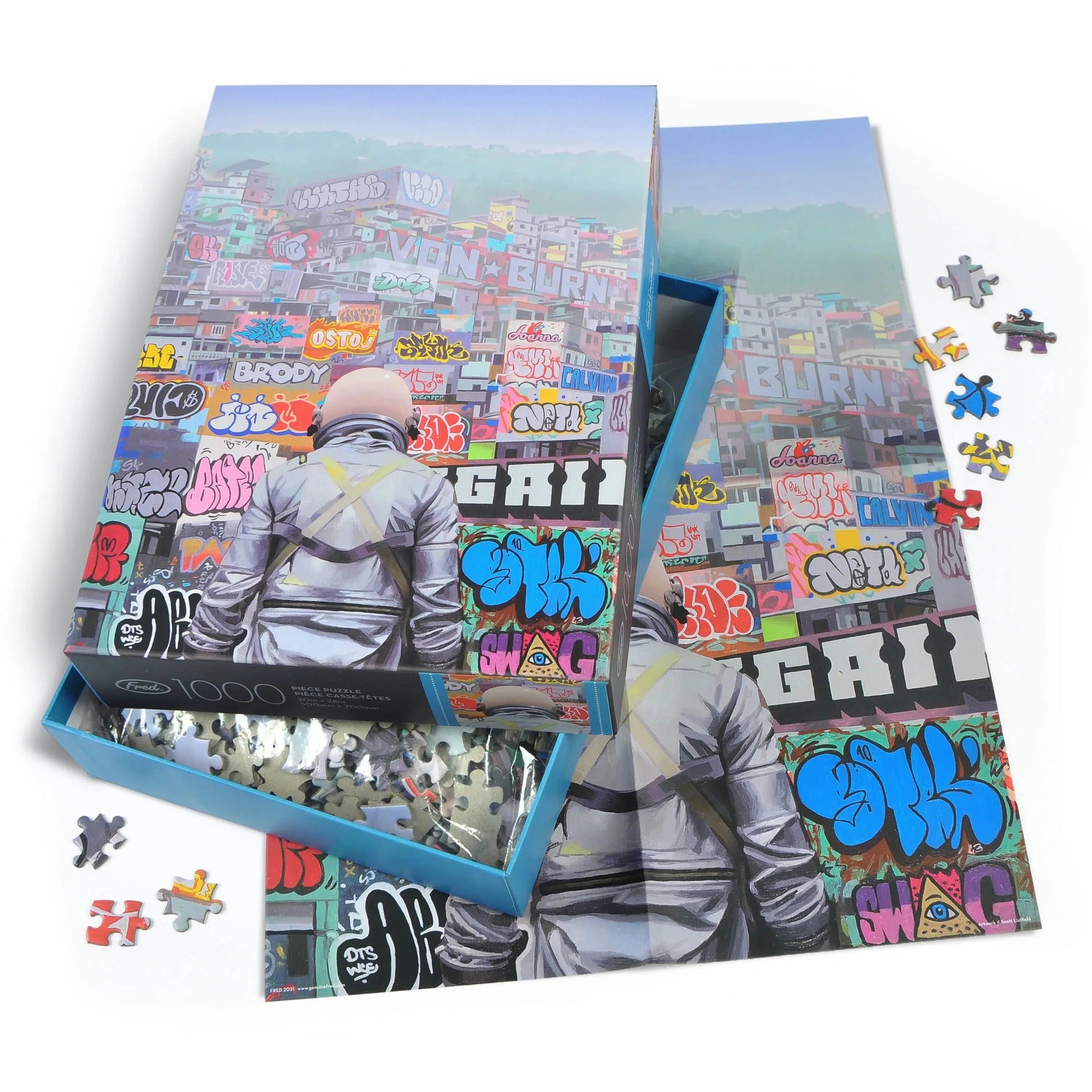 Graffiti City 1000 Piece Jigsaw Puzzle Fred