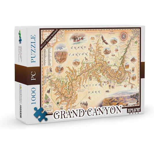 Grand Canyon National Park 1000 Piece Jigsaw Puzzle Xplorer Maps