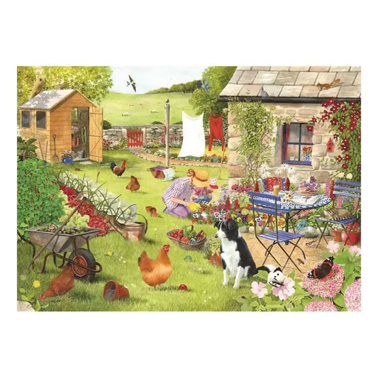 Grandma's Garden 500 Big Piece Jigsaw Puzzle HOP