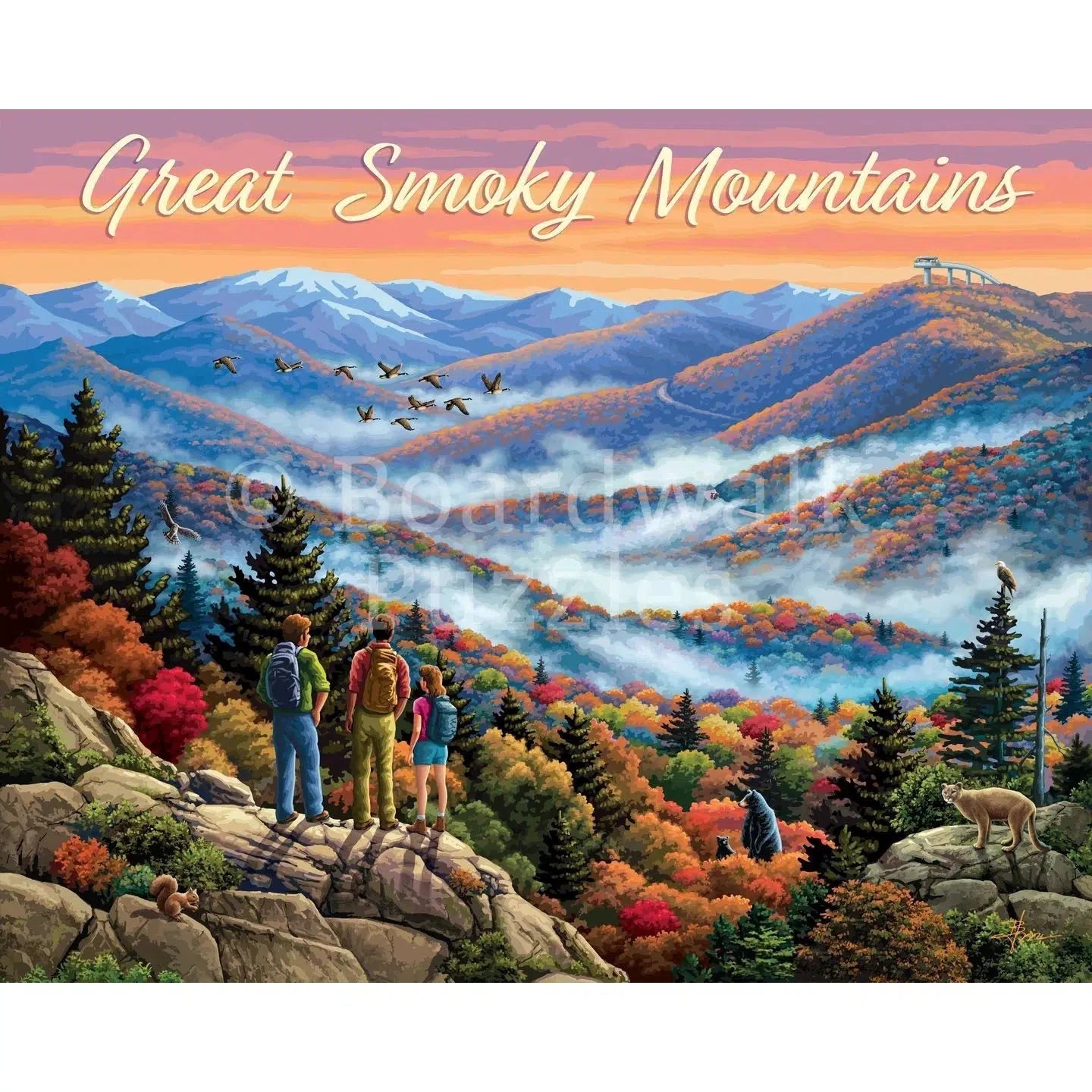 Great Smoky Mountains 210 Piece Jigsaw Puzzle Boardwalk