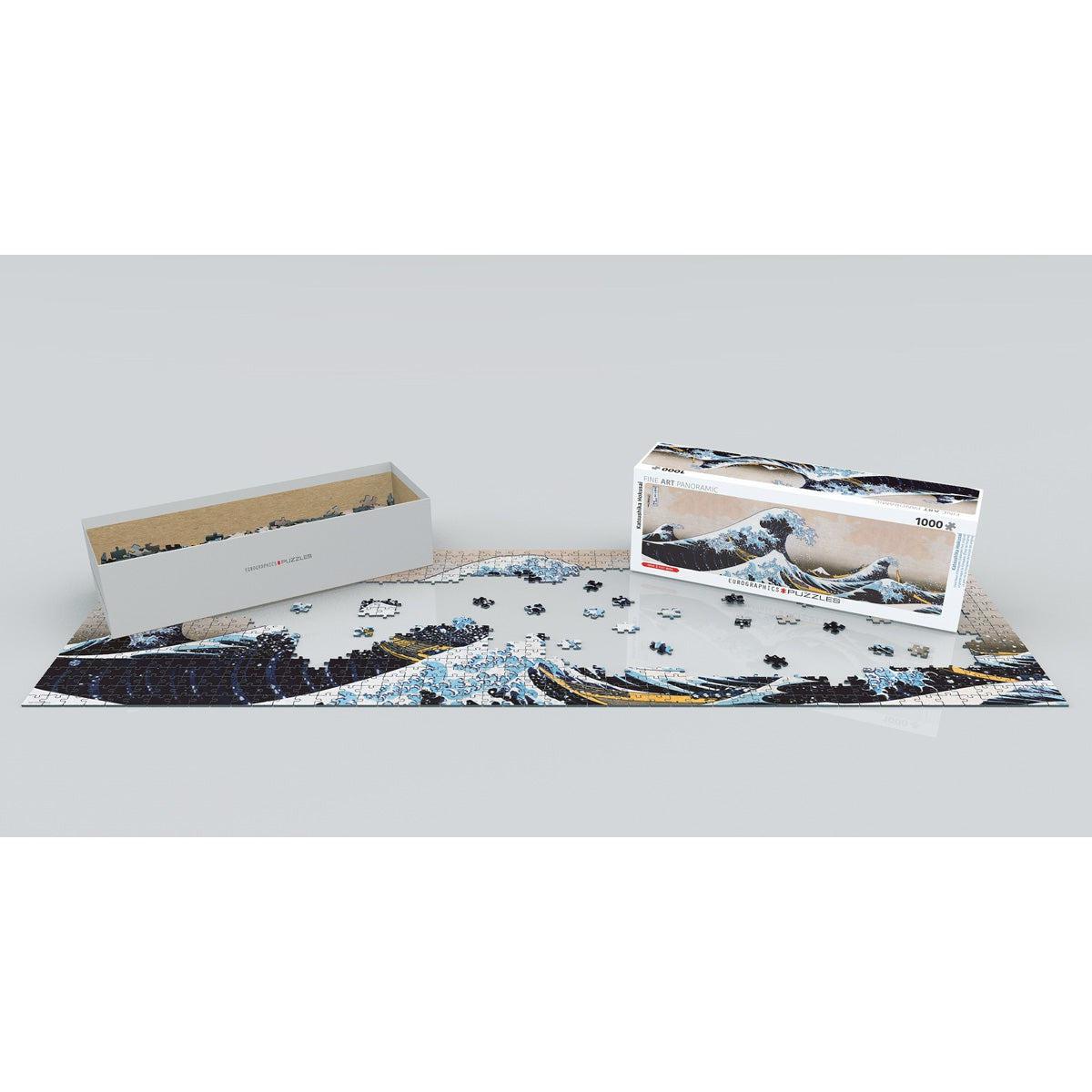 Great Wave off Kanagawa 1000 Piece Panoramic Jigsaw Puzzle Eurographics