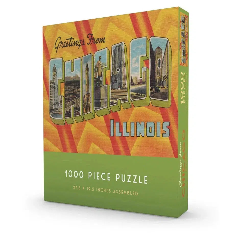 Greetings from Chicago 1000 Piece Jigsaw Puzzle Gibbs Smith