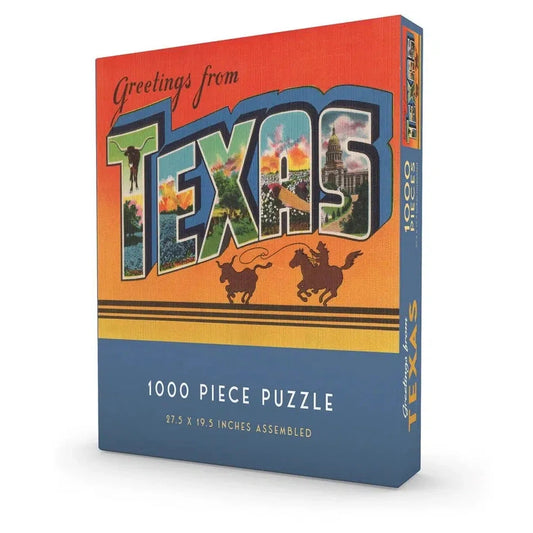 Greetings from Texas 1000 Piece Jigsaw Puzzle Gibbs Smith