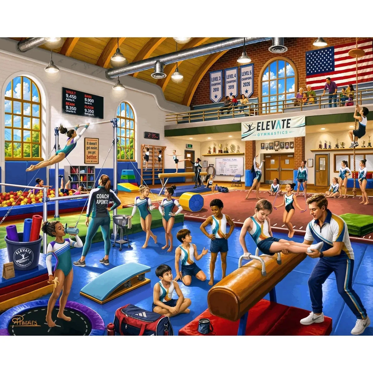 Gymnastics 1000 Piece Jigsaw Puzzle Boardwalk
