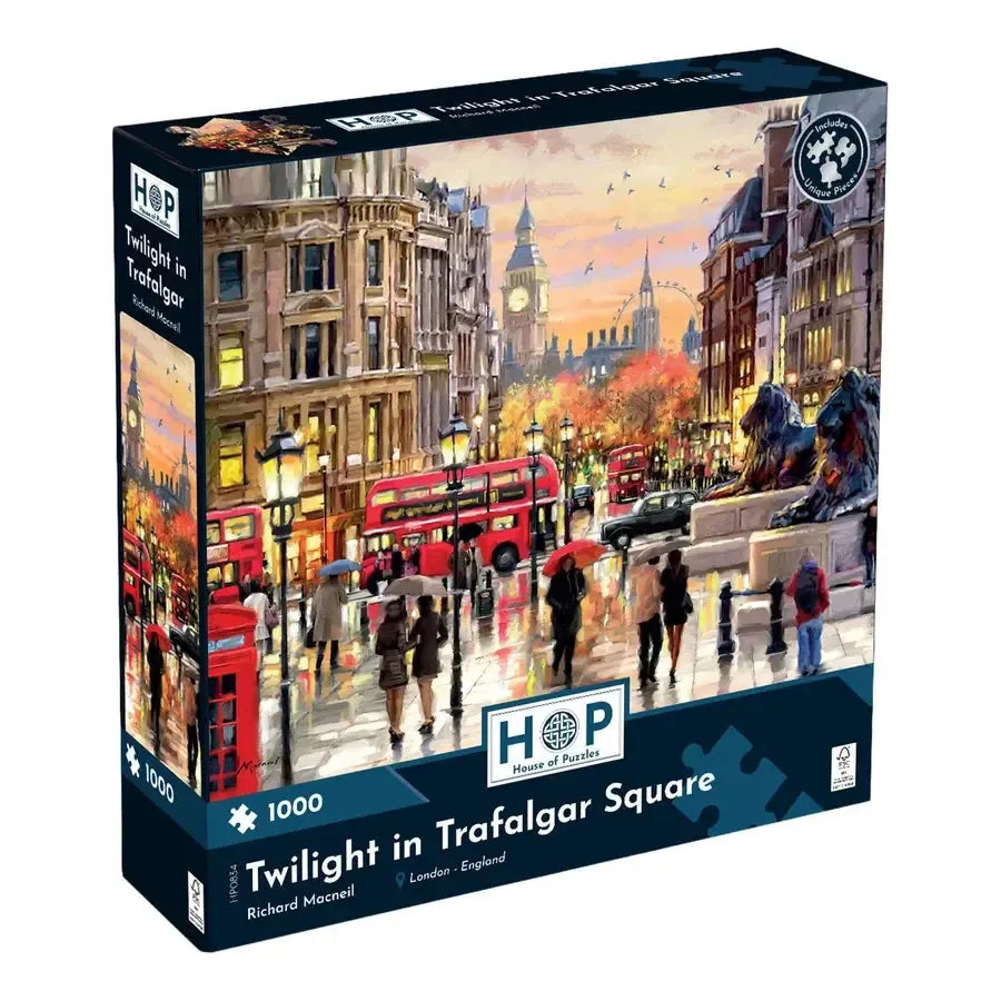 Twilight in Trafalgar Square 1000 Piece Jigsaw Puzzle HOP