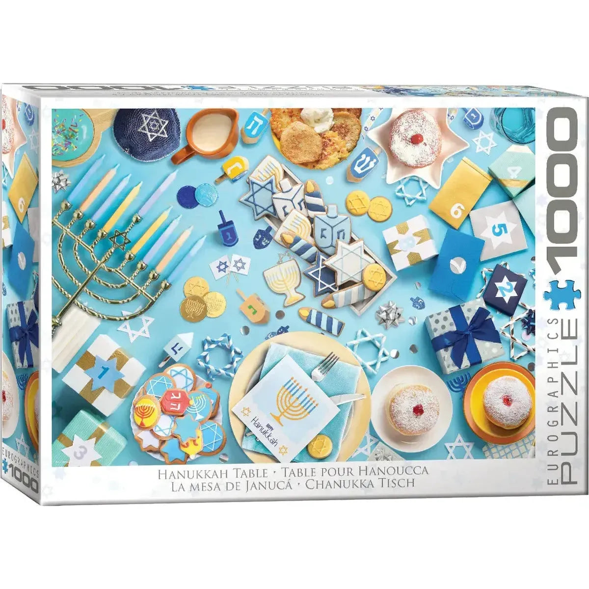 Hanukkah Table 1000 Piece Jigsaw Puzzle Eurographics