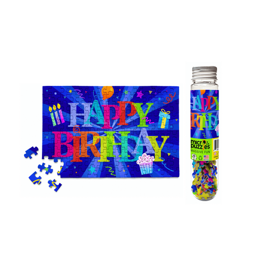 Happy Birthday Blast 150 Piece Mini Jigsaw Puzzle Micro Puzzles