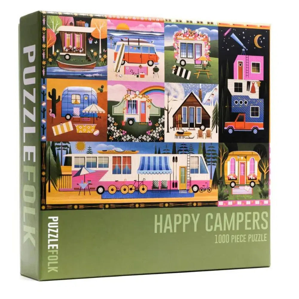 Happy Campers 1000 Piece Jigsaw Puzzle PuzzleFolk