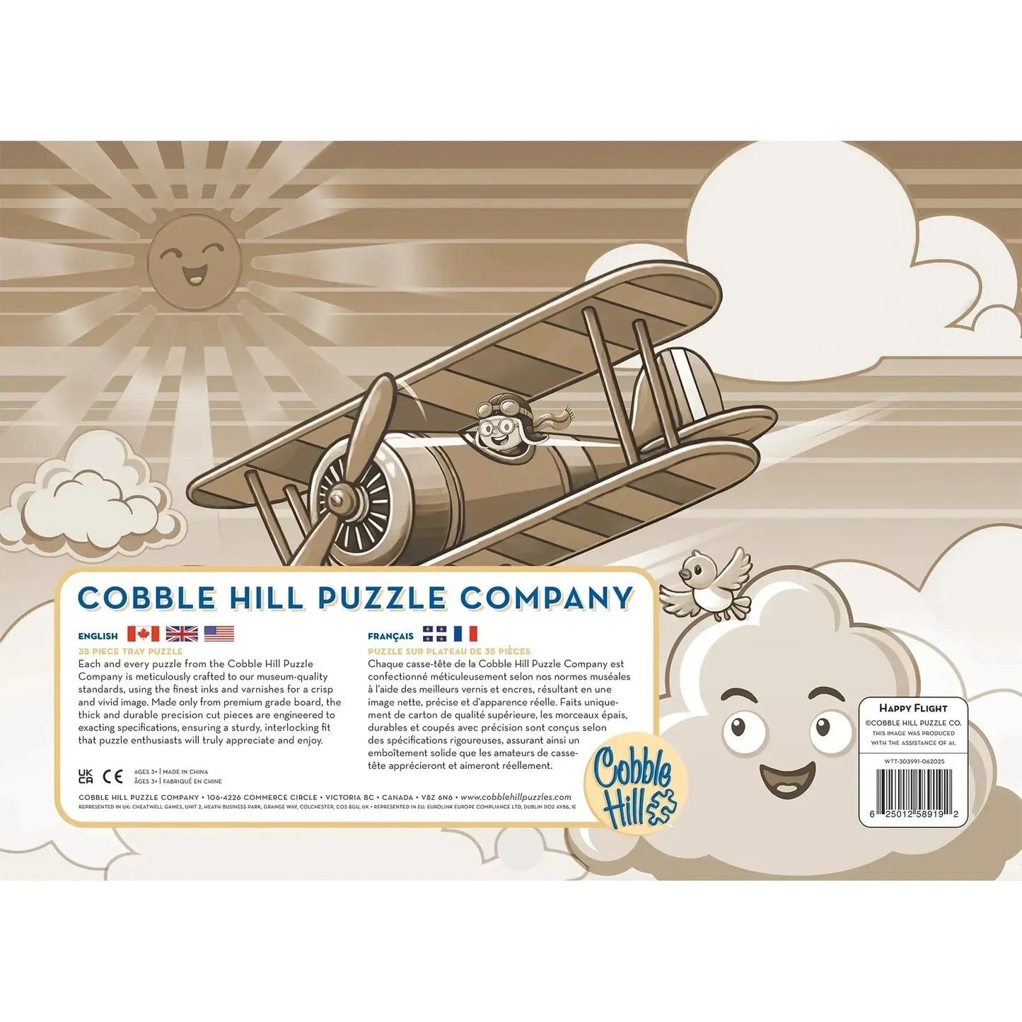 Happy Flight 35 Piece Tray Jigsaw Puzzle Cobble Hill