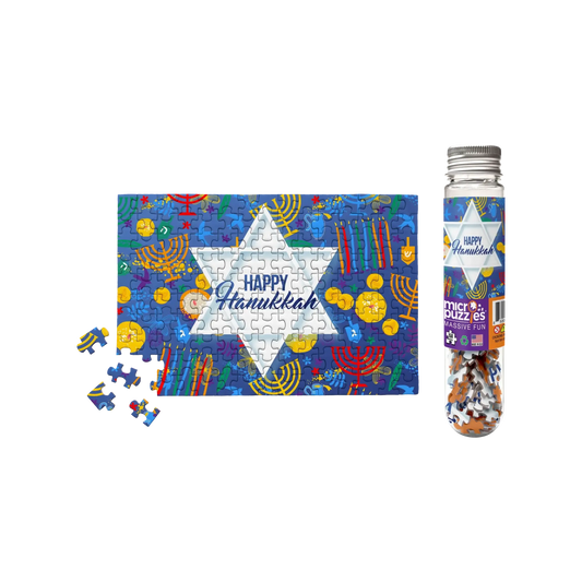 Happy Hanukkah 150 Piece Mini Jigsaw Puzzle Micro Puzzles