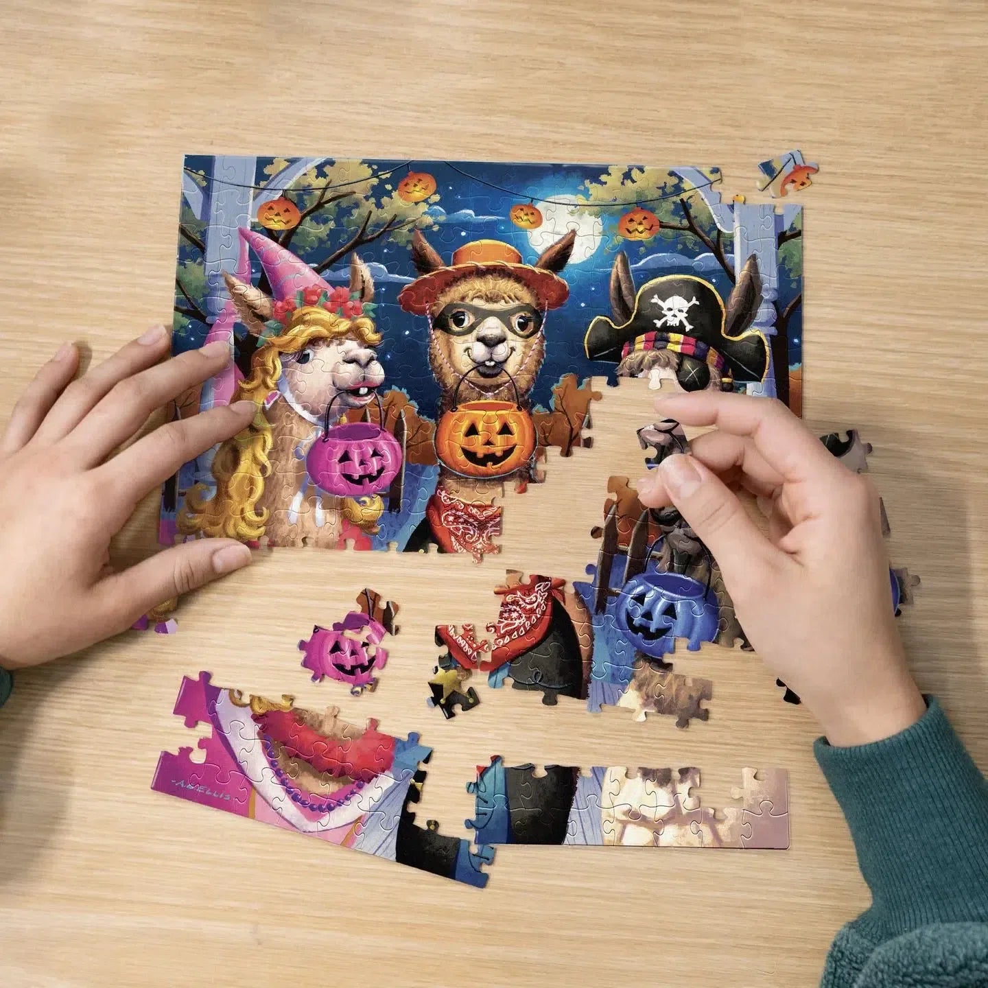 Happy Llama-ween 210 Piece Jigsaw Puzzle Boardwalk