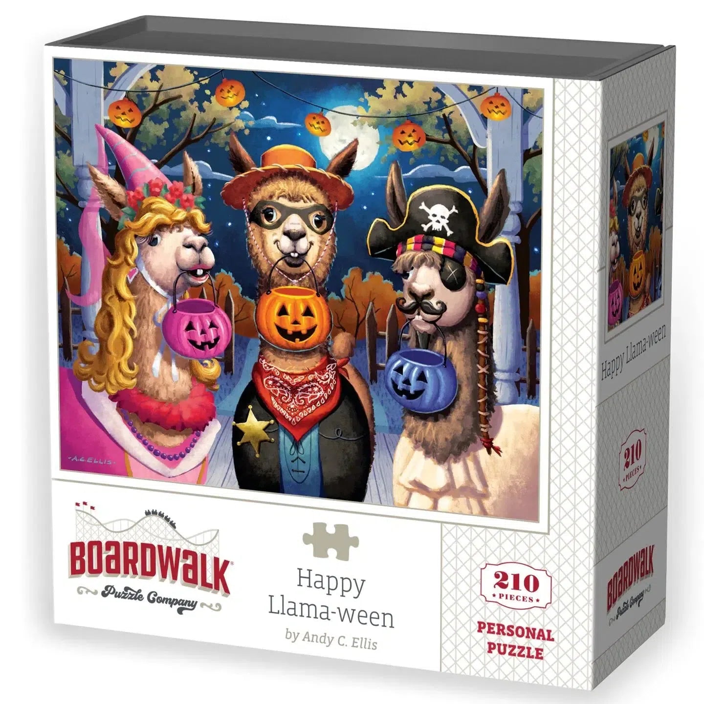 Happy Llama-ween 210 Piece Jigsaw Puzzle Boardwalk