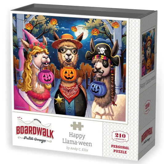 Happy Llama-ween 210 Piece Jigsaw Puzzle Boardwalk