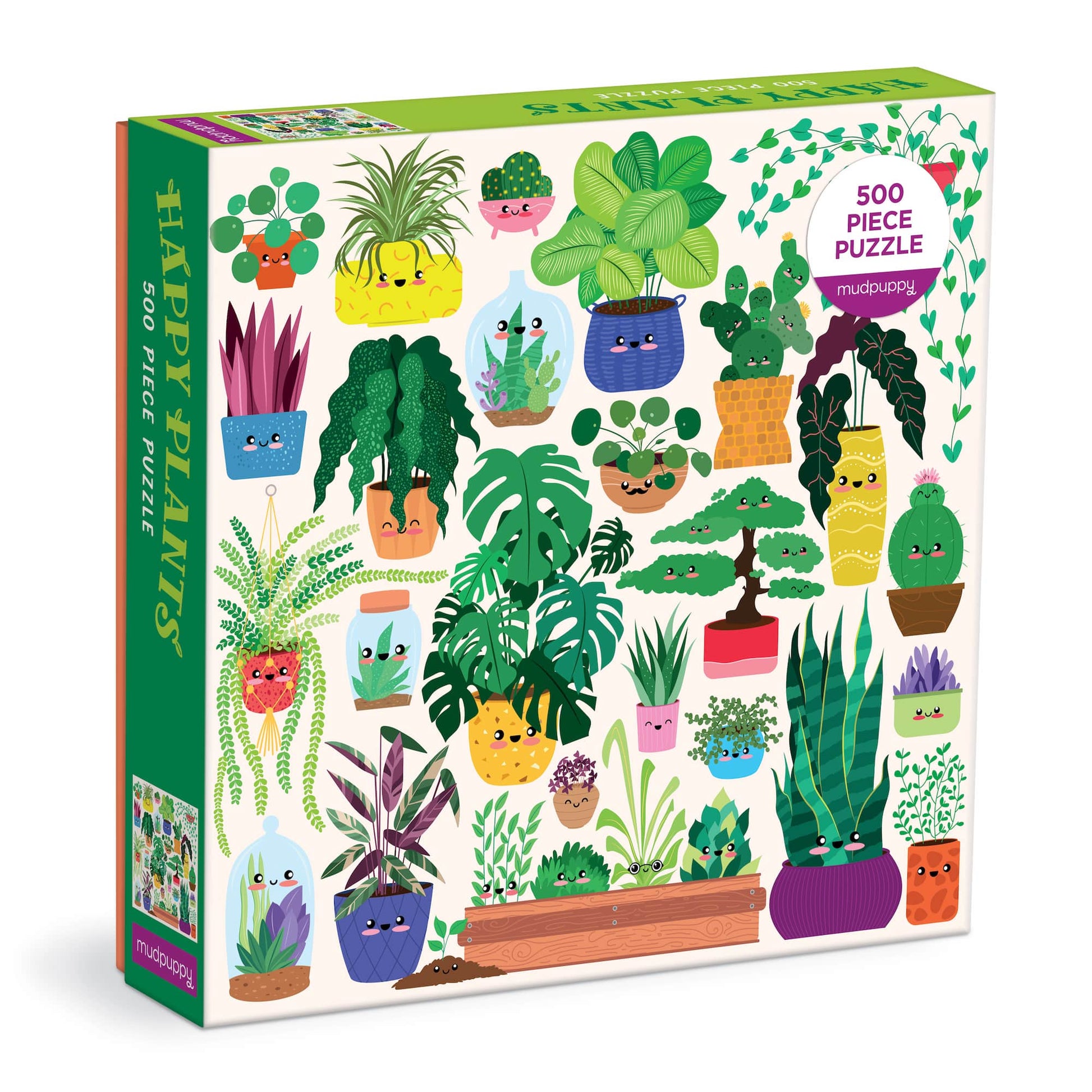 Happy Plants 500 Piece Jigsaw Puzzle Mudpuppy