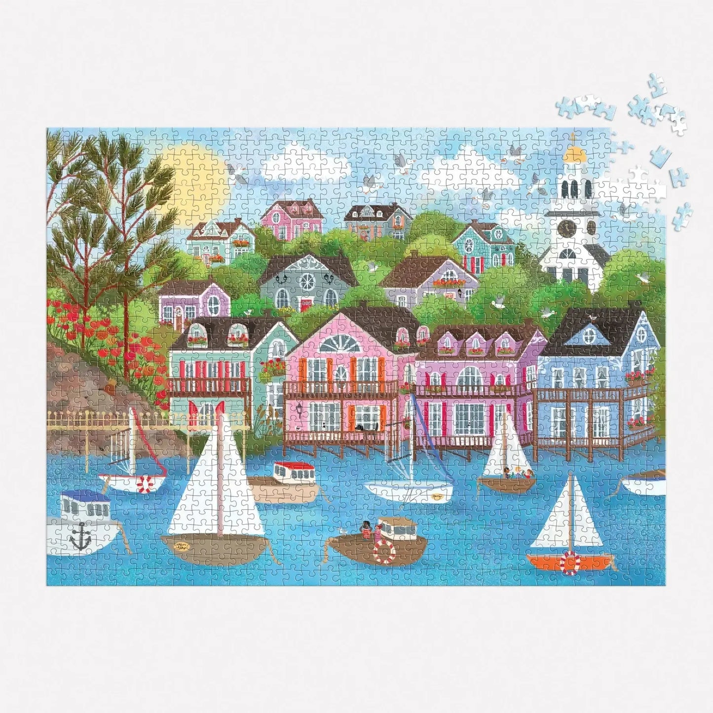Harbor by the Sea 1000 Piece Jigsaw Puzzle Galison