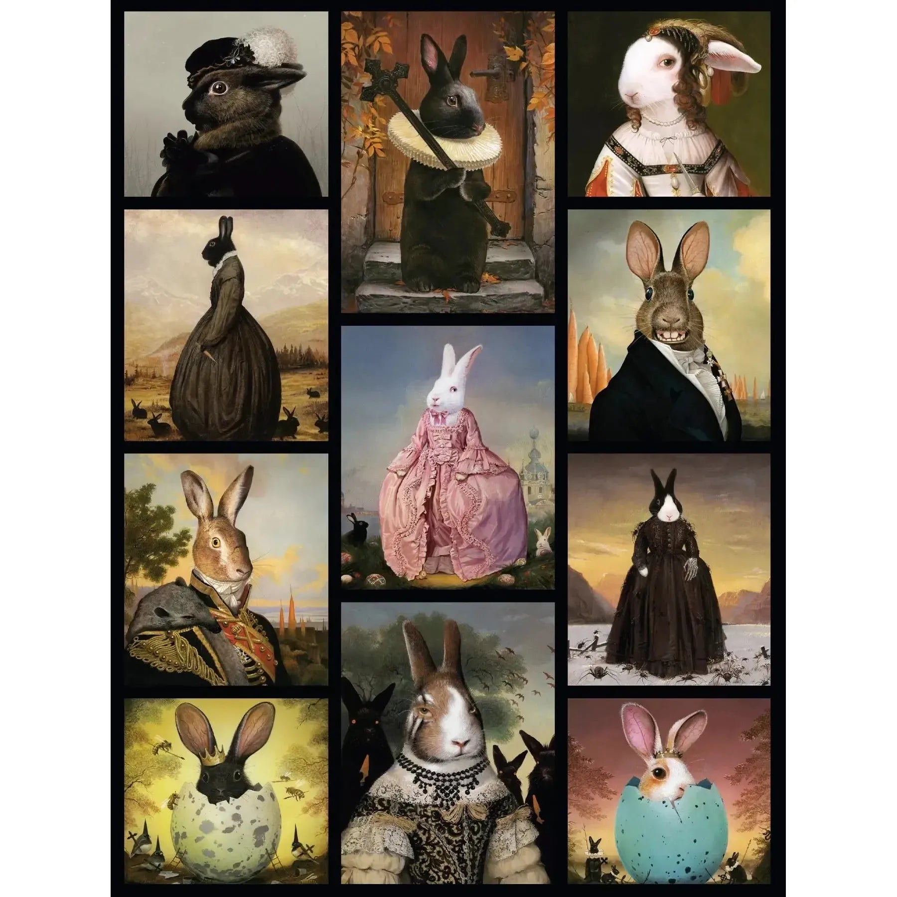 Hares to the Throne by Bill Mayer 1000 Piece Jigsaw Puzzle NYPC