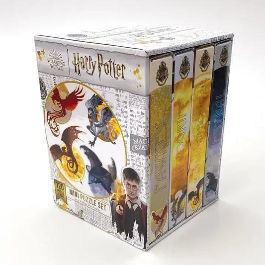 Harry Potter Mythical Creatures Set of 4 120 Piece Jigsaw Puzzles Paper House