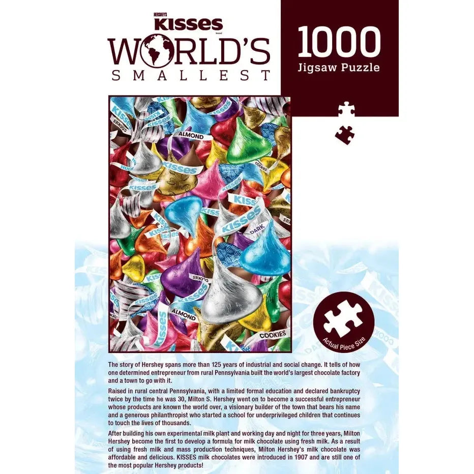 Hershey's Kisses World's Smallest 1000 Piece Jigsaw Puzzle in Tin MasterPieces