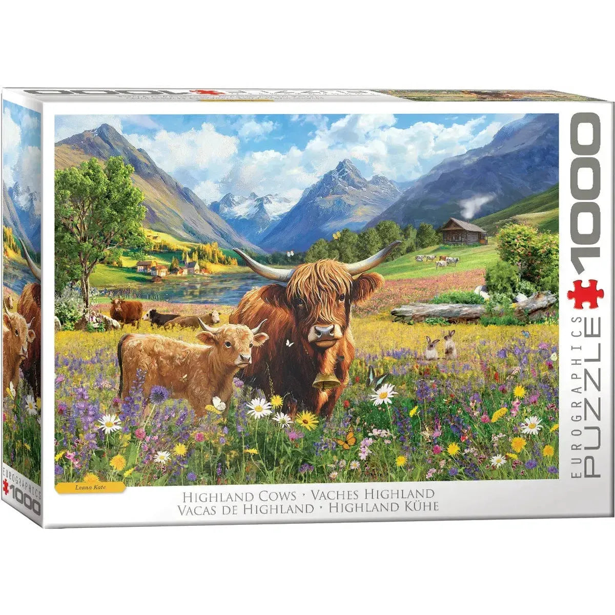 Highland Cows 1000 Piece Jigsaw Puzzle Eurographics
