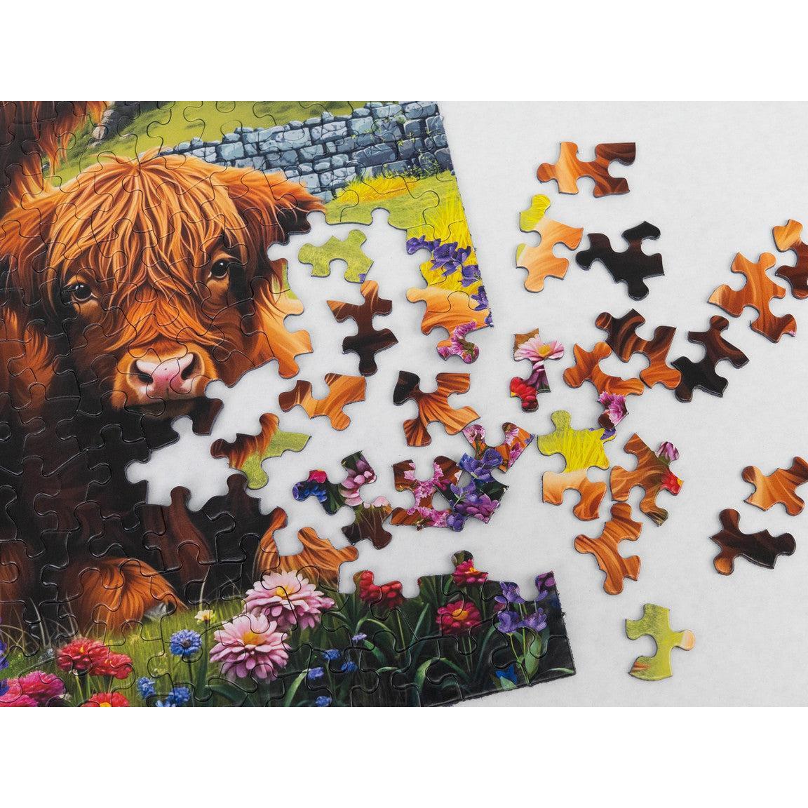 Highland Cows 500 Piece Jigsaw Puzzle Springbok