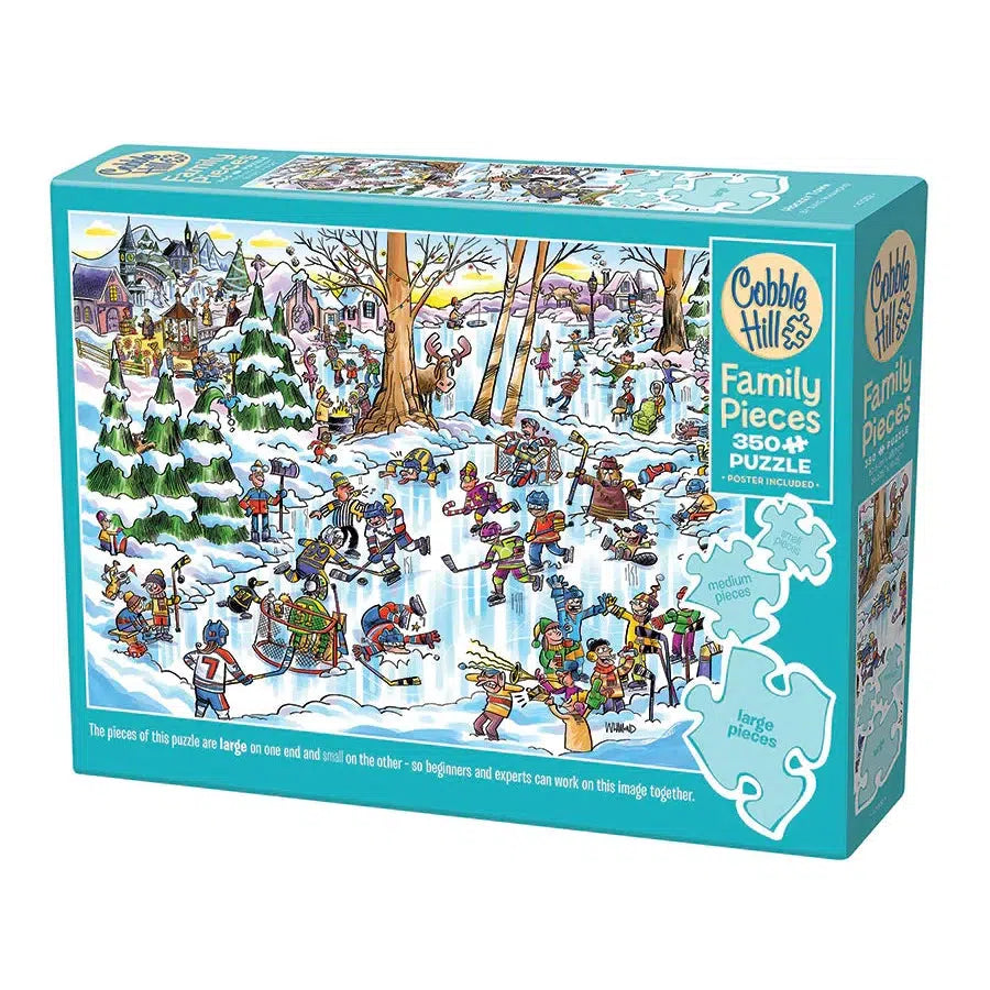 Hockey Town 350 Piece Family Jigsaw Puzzle Cobble Hill