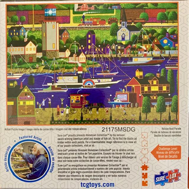 Holiday Boat Parade Hometown Collection 300 Piece Jigsaw Puzzle Sure Lox