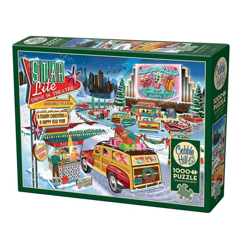 Holiday Drive In 1000 Piece Jigsaw Puzzle Cobble Hill