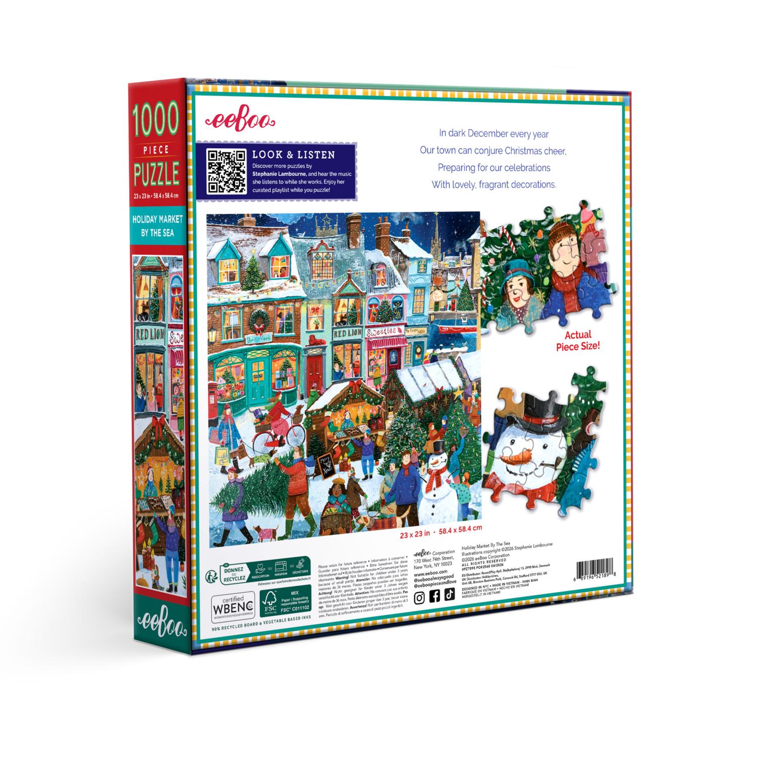 Holiday Market by the Sea 1000 Piece Jigsaw Puzzle eeBoo