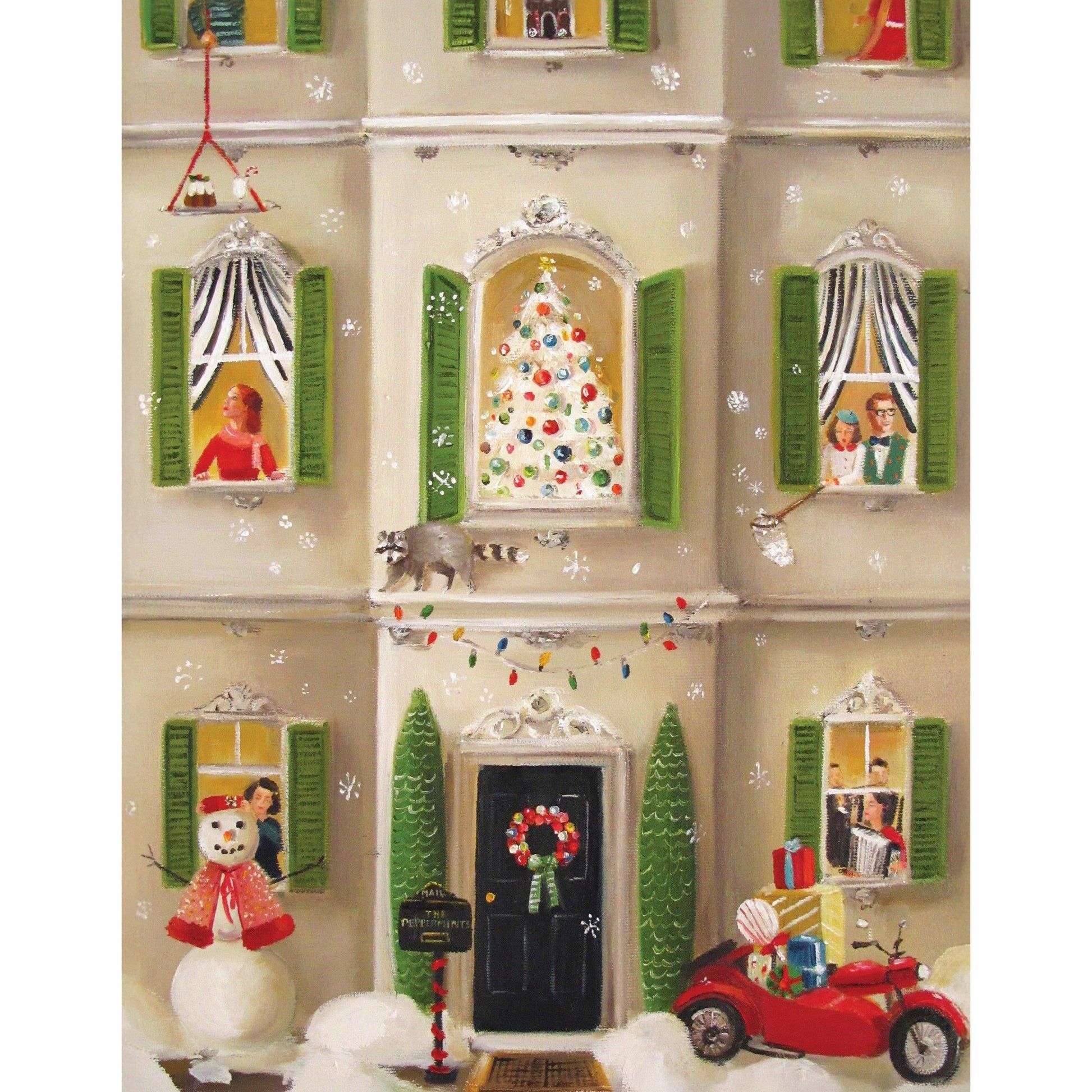 Holiday Open House by Janet Hill 100 Piece Mini Jigsaw Puzzle NYPC