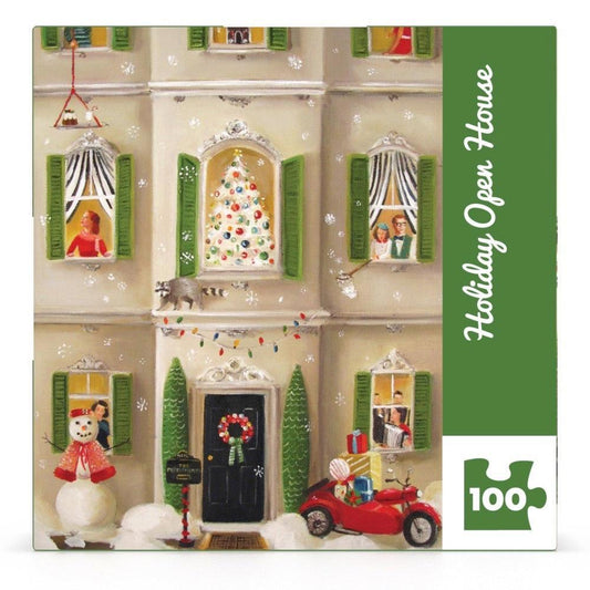Holiday Open House by Janet Hill 100 Piece Mini Jigsaw Puzzle NYPC