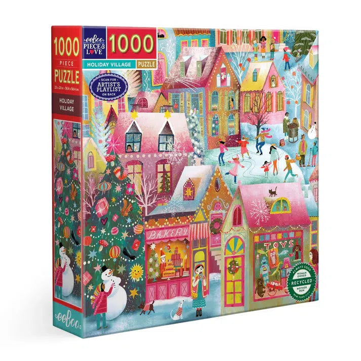 Holiday Village 1000 Piece Jigsaw Puzzle eeBoo