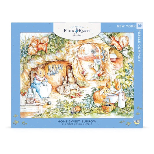 Home Sweet Burrow Peter Rabbit 750 Piece Jigsaw Puzzle NYPC