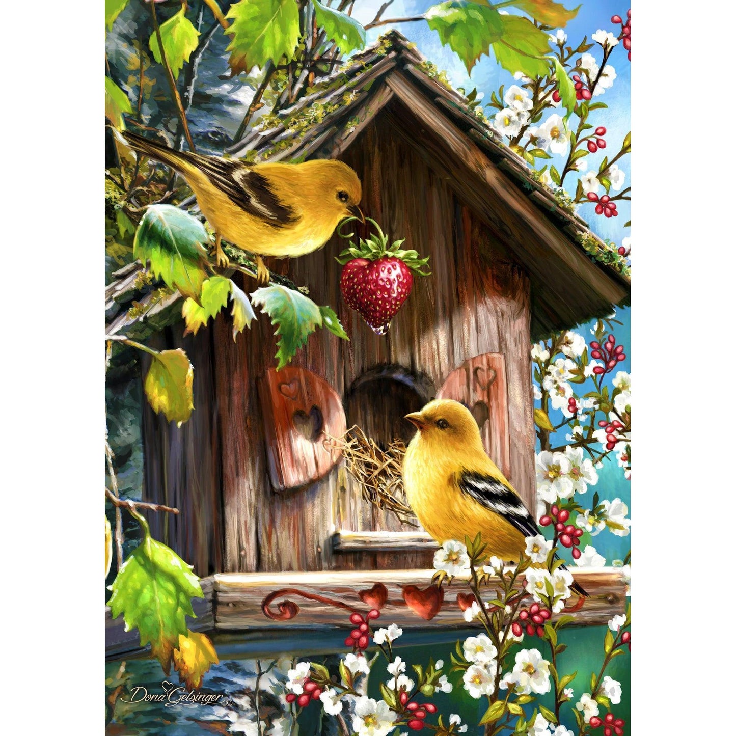 Home Tweet Home 500 Piece Jigsaw Puzzle in Shaped Box Springbok