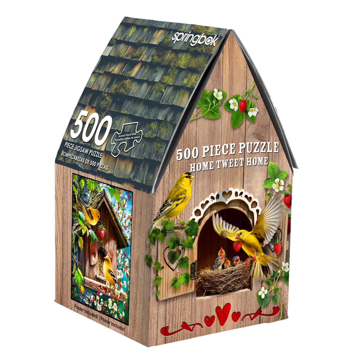 Home Tweet Home 500 Piece Jigsaw Puzzle in Shaped Box Springbok