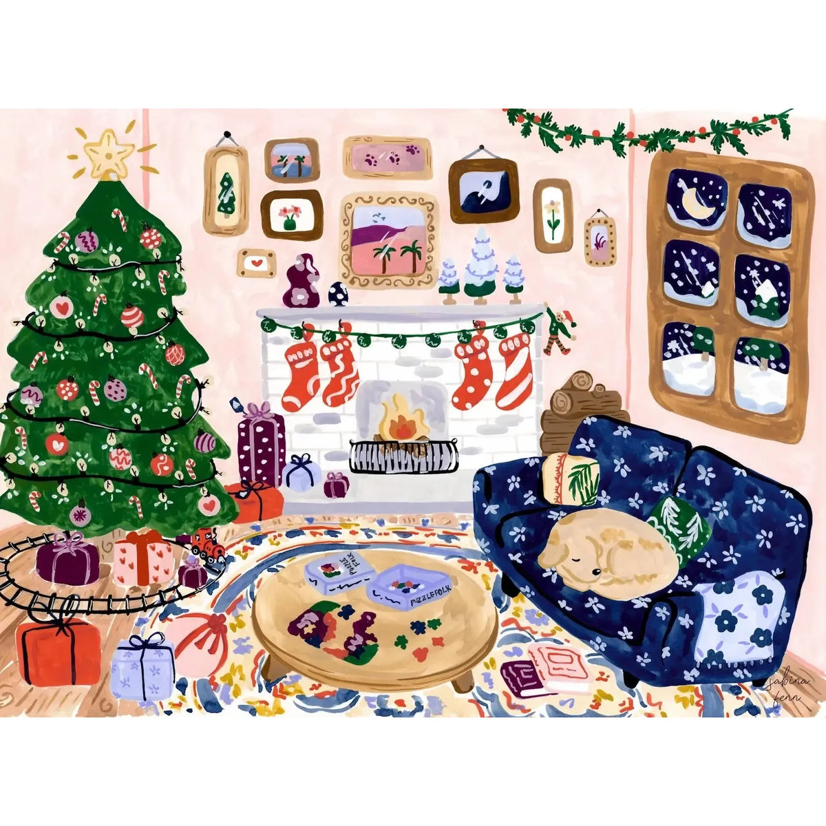 Home for the Holidays 1000 Piece Jigsaw Puzzle PuzzleFolk