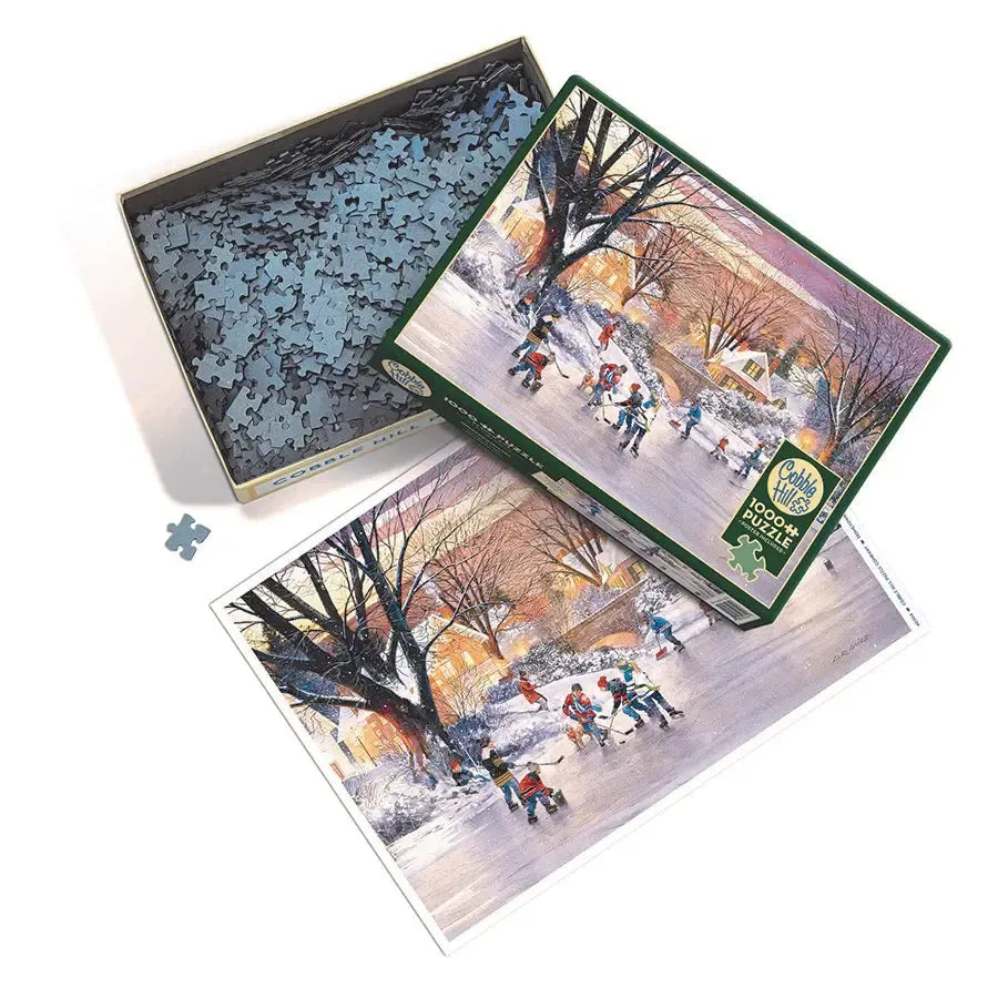 Hometown Hockey 1000 Piece Jigsaw Puzzle Cobble Hill