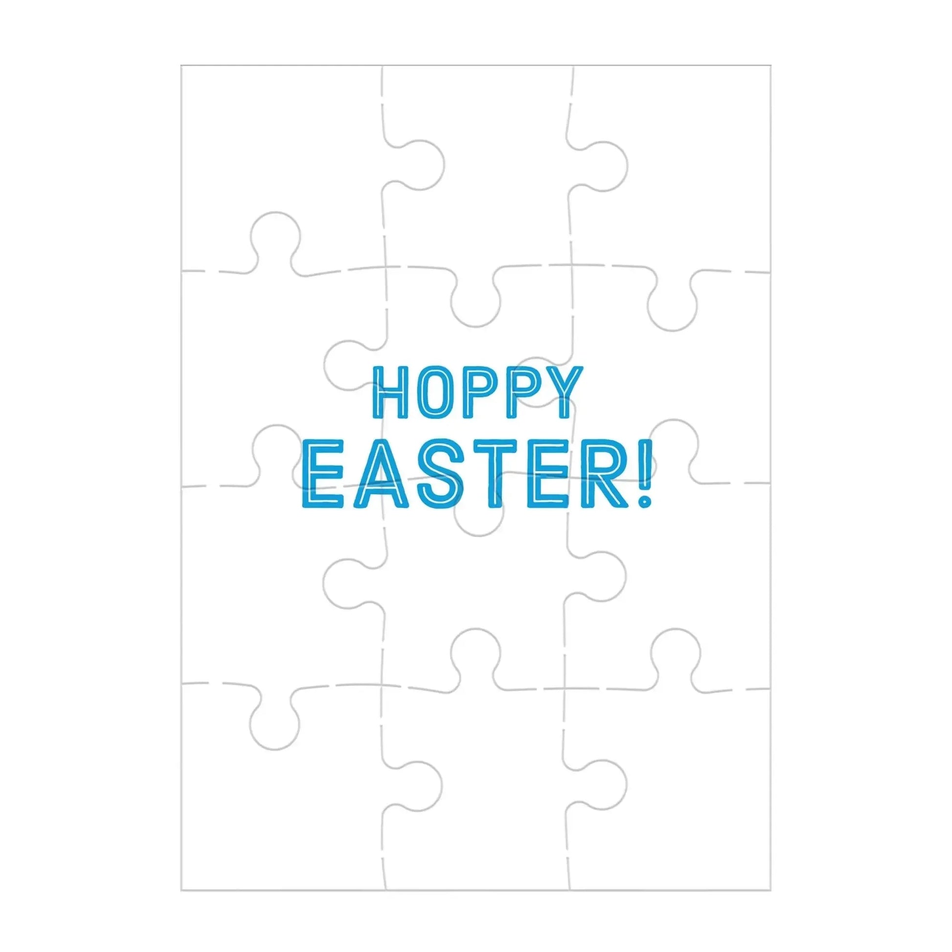 Hoppy Easter Greeting Card 12 Piece Jigsaw Puzzle Mudpuppy