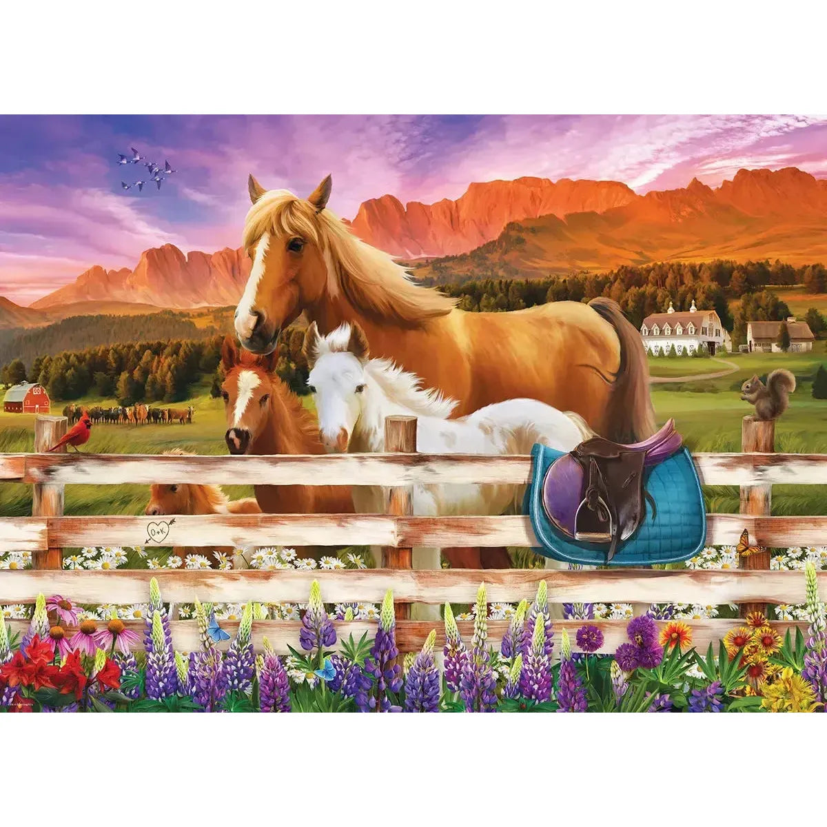 Horse & Foal 1000 Piece Jigsaw Puzzle Eurographics