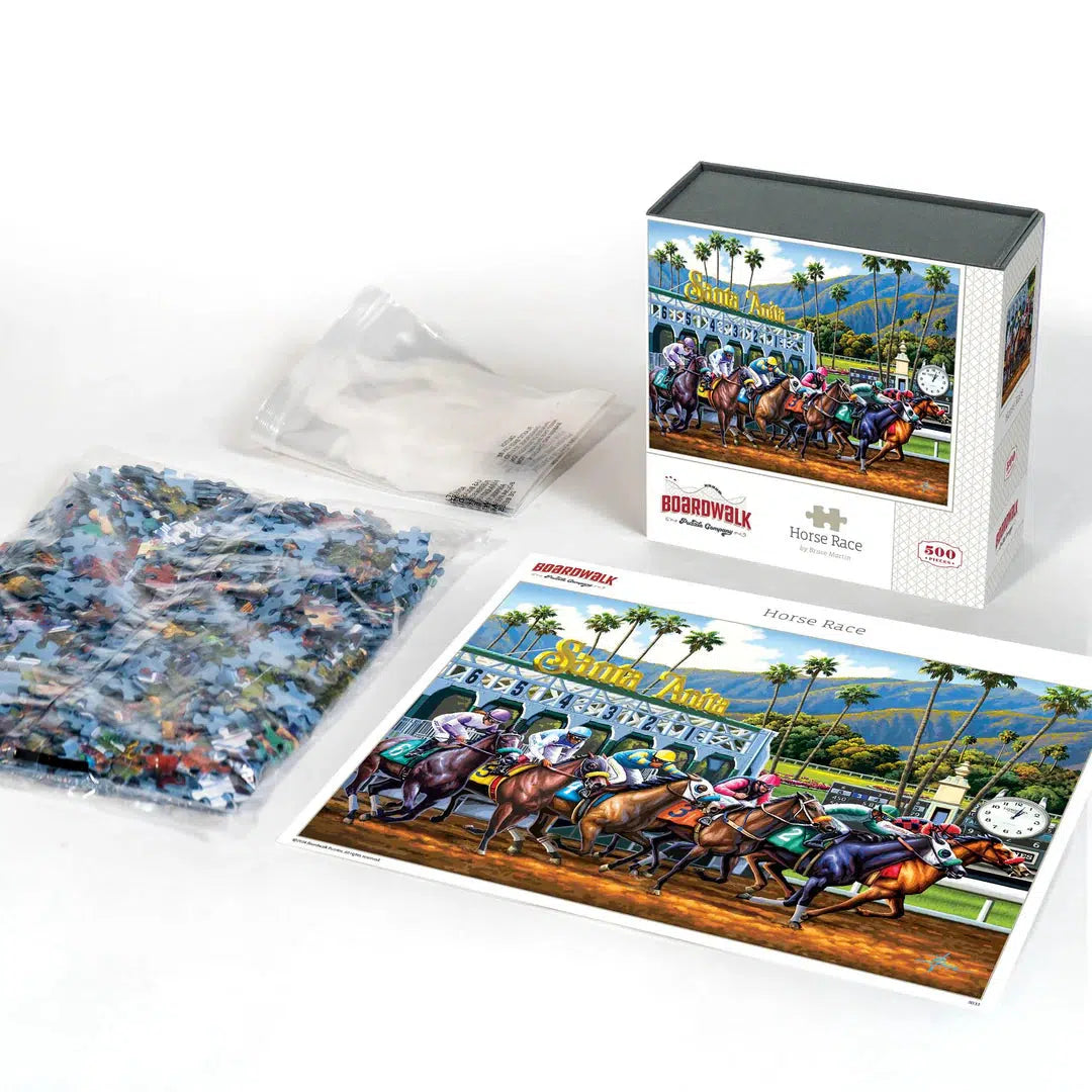 Horse Race 500 Piece Jigsaw Puzzle Boardwalk