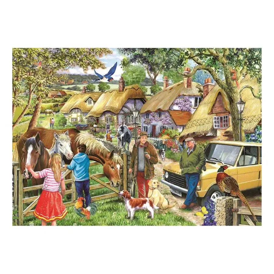 Horses & Hounds 500 Big Piece Jigsaw Puzzle HOP