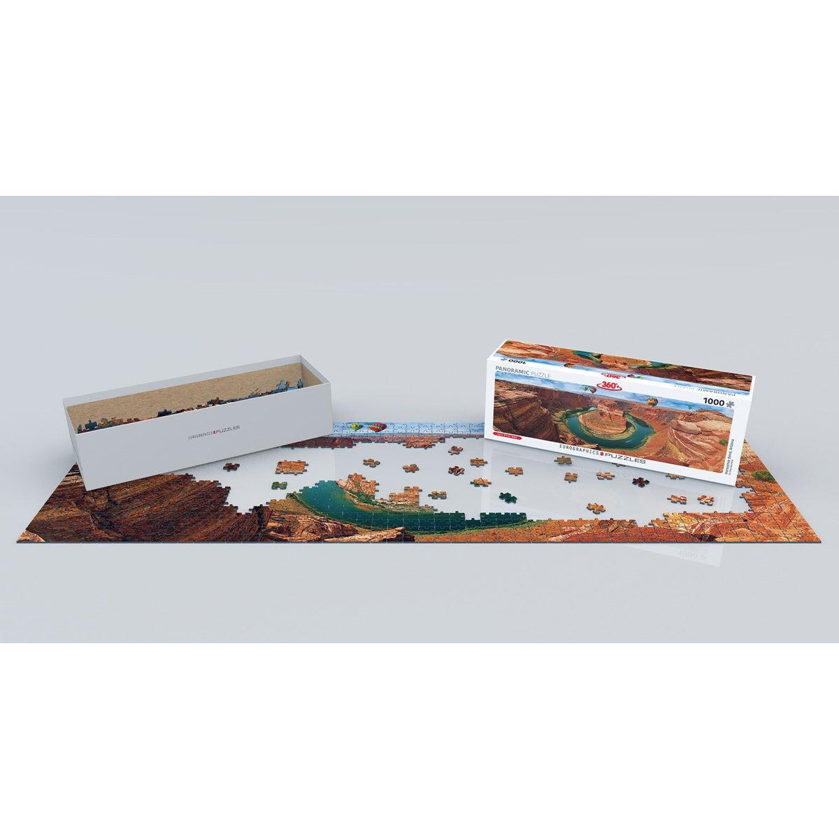 Horseshoe Bend, Arizona 1000 Piece Panoramic Jigsaw Puzzle Eurographics