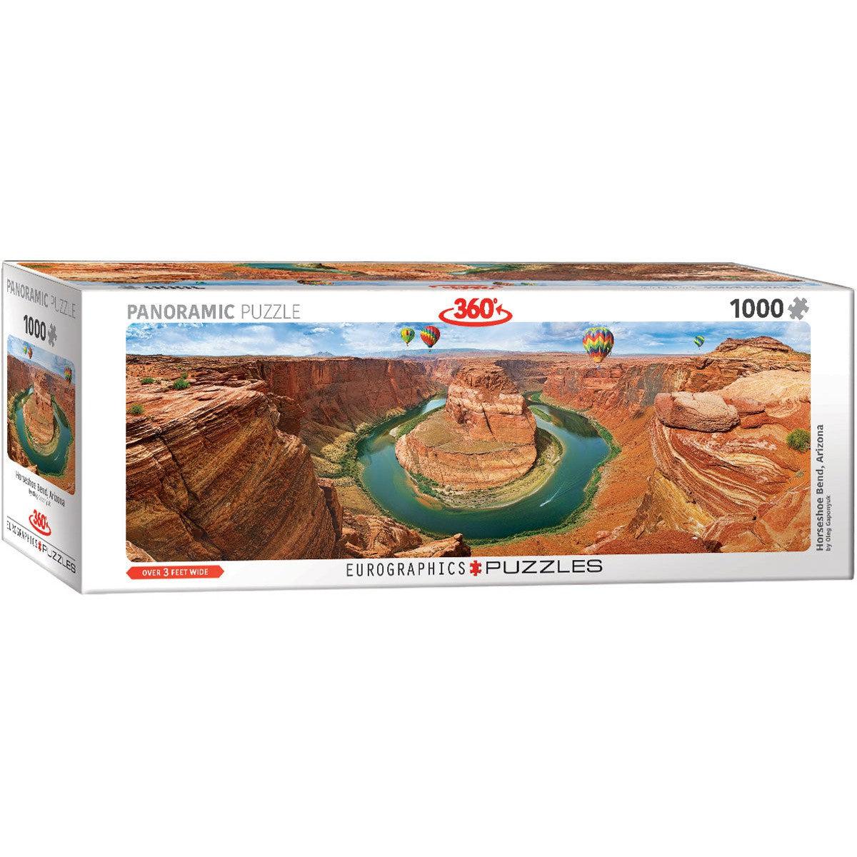 Horseshoe Bend, Arizona 1000 Piece Panoramic Jigsaw Puzzle Eurographics