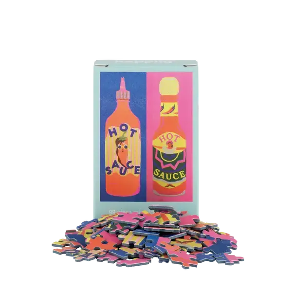 Hot Sauce 99 Piece Mini Jigsaw Puzzle Happily