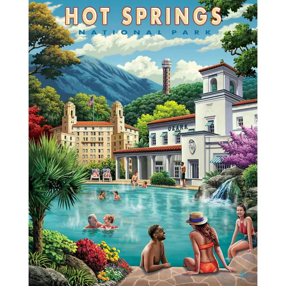 Hot Springs Arkansas 500 Piece Jigsaw Puzzle Boardwalk