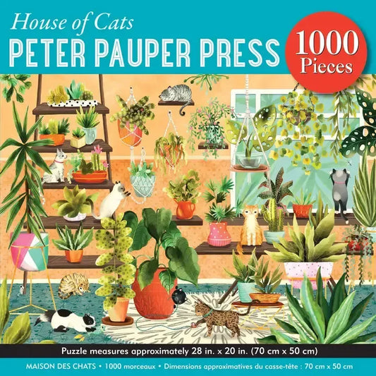House of Cats 1000 Piece Jigsaw Puzzle Peter Pauper