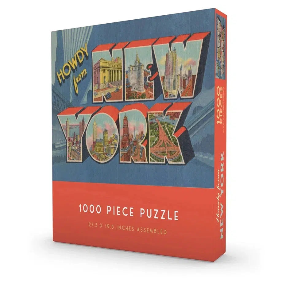 Howdy from New York 1000 Piece Jigsaw Puzzle Gibbs Smith