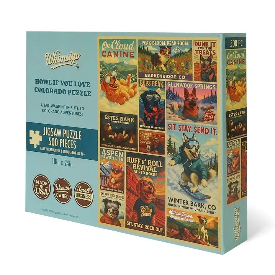 Howl if You Love Colorado 500 Piece Jigsaw Puzzle Whimsigo