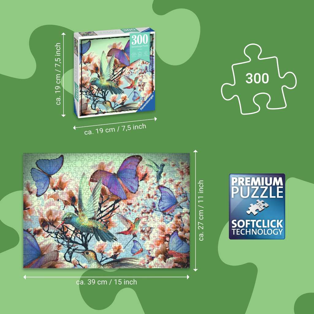 Hummingbirds 300 Piece Jigsaw Puzzle Ravensburger
