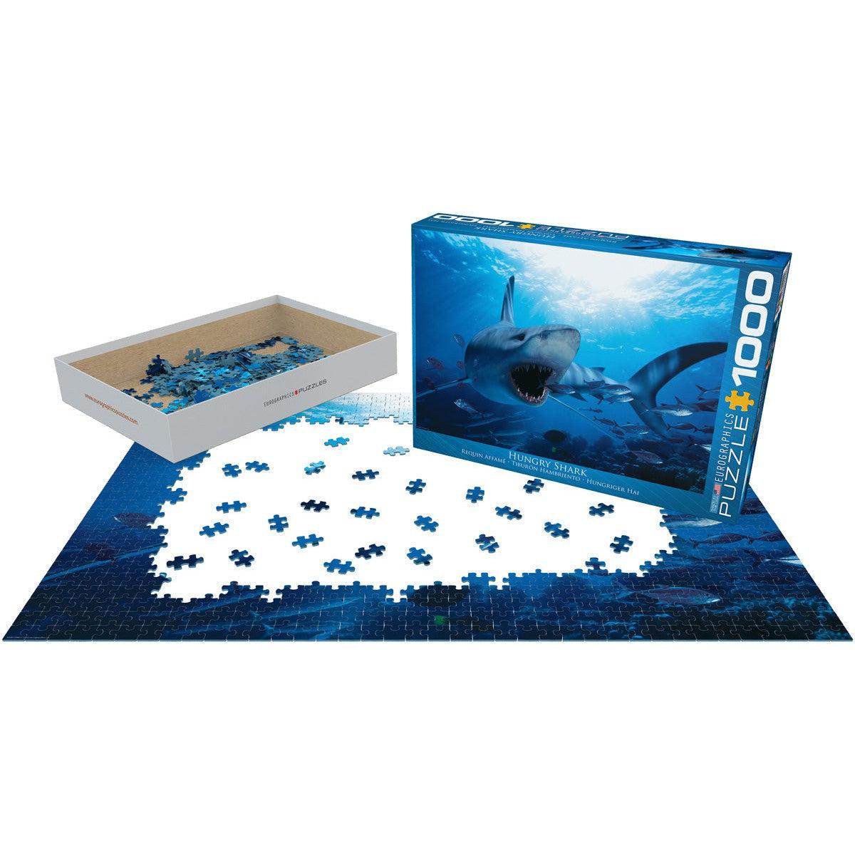 Hungry Shark 1000 Piece Jigsaw Puzzle Eurographics